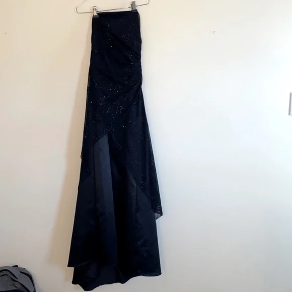 green emerald velvet dress Lily and Taylor Dress 4979, Black / 18 main image 1